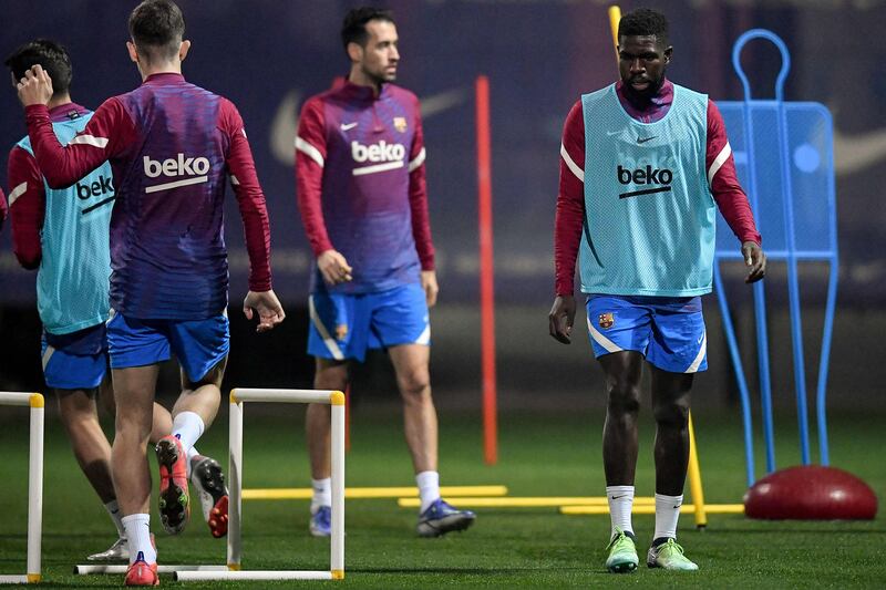 Barcelona's French defender Samuel Umtiti. AFP