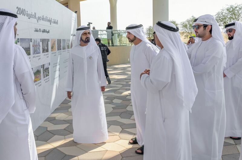 Sheikh Mohammed approves the second phase of the Dubai 2040 Urban Master Plan in December 2022. Photo: Dubai Media Office