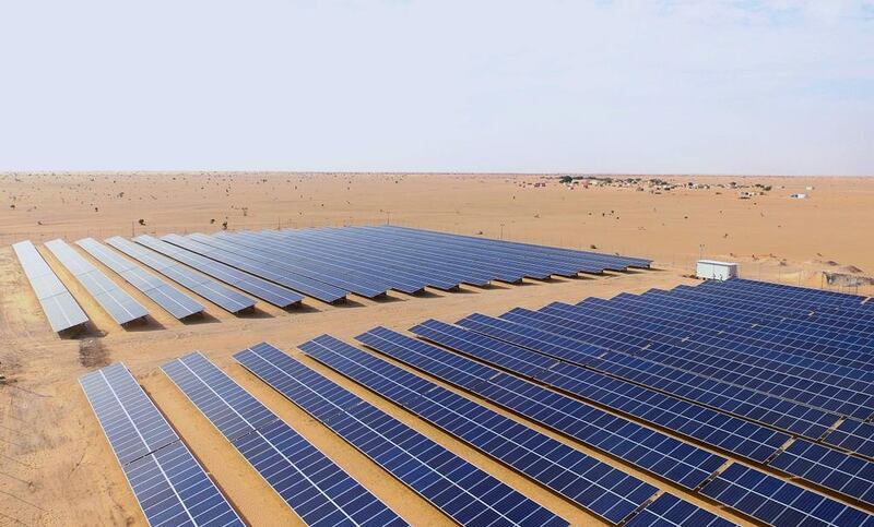 Dubai aims to achieving its goal of solar panels on every rooftop by 2030. Courtesy Masdar