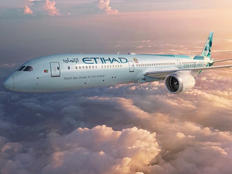 Etihad operated one of the world's most sustainable international passenger flights from London to Abu Dhabi via its Boeing 787 'Greenliner'. All photos: Etihad