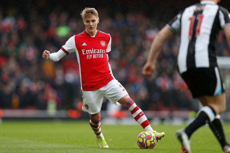 Martin Odegaard - 7: First start in more than a month and saw his free-kick saved comfortably by Dubravka 20 minutes in. Sprayed some nice balls around as Gunners controlled game from start to finish. AFP