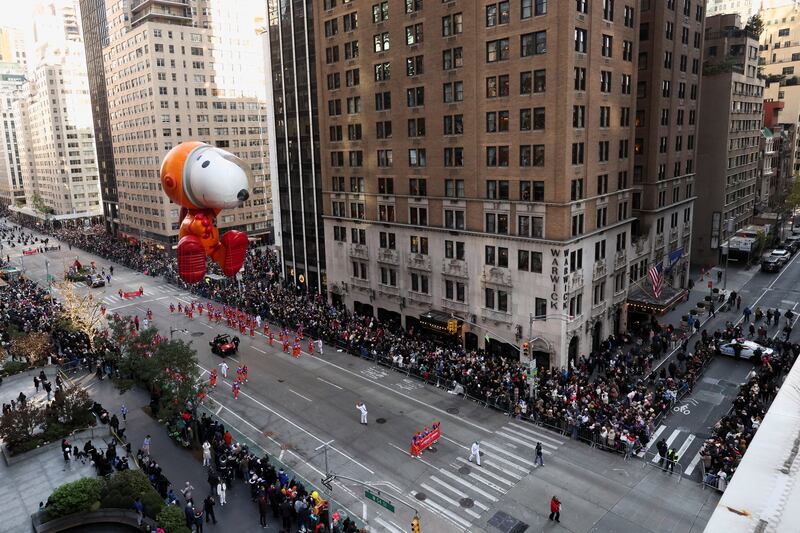 Astronaut Snoopy balloon. Reuters