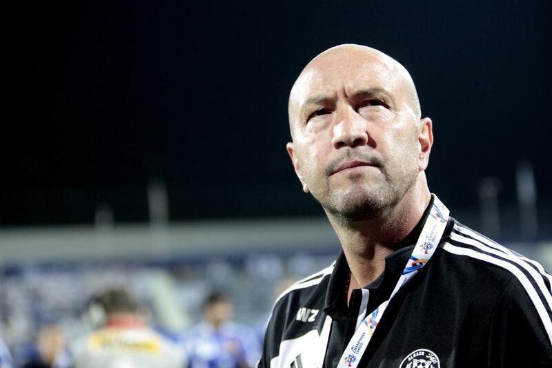 Walter Zenga took over at Al Jazira on Friday night, his first AGL managing job since he was with Al Nasr earlier this year. Jeffrey E Biteng / The National