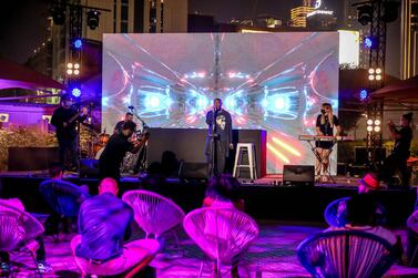 Emirati singer Hamdan Al Abri performs at Breakout DXB music festival. Hyku D Photography