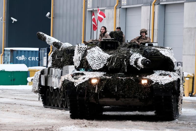 Ukraine is asking western allies to provide it with German Leopard 2 tanks in its war with Russia. EPA 