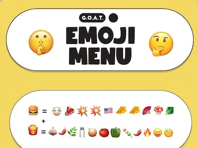 Indulge in fun dining with limited-time 'emoji' burgers. Photo: Goat