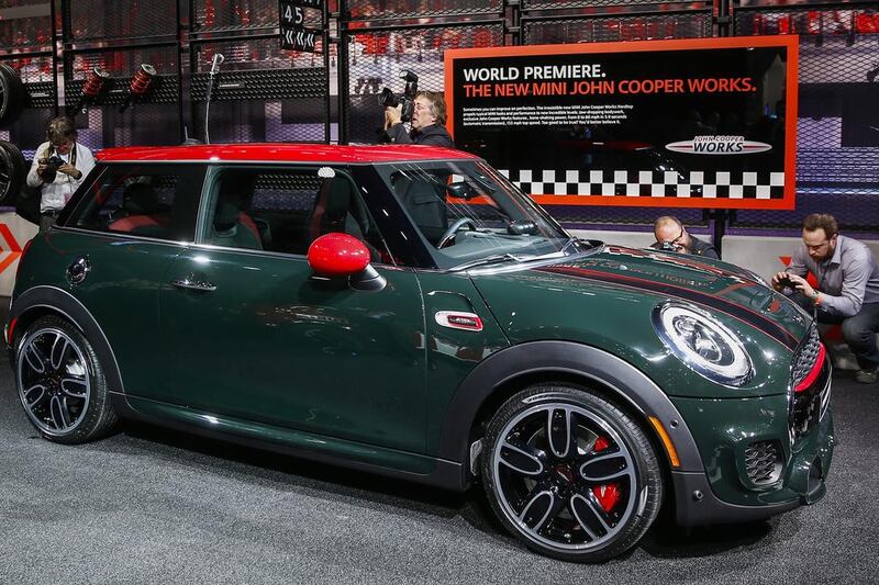 The Mini John Cooper Works premiered at the North American International Auto Showin Detroit is claimed to be the 'highest performing and most fun to drive car'. Tannen Maury / EPA