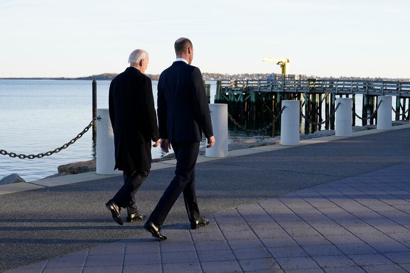 Mr Biden and Prince William discussed climate goals and mental health issues, the White House said. AP