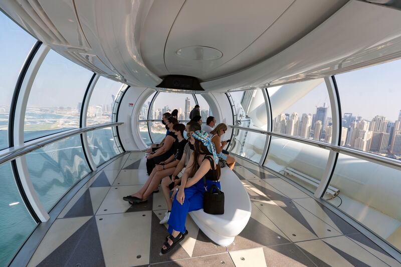 The observation wheel is more than 250 metres tall with 360-degree views of Dubai. Chris Whiteoak / The National  