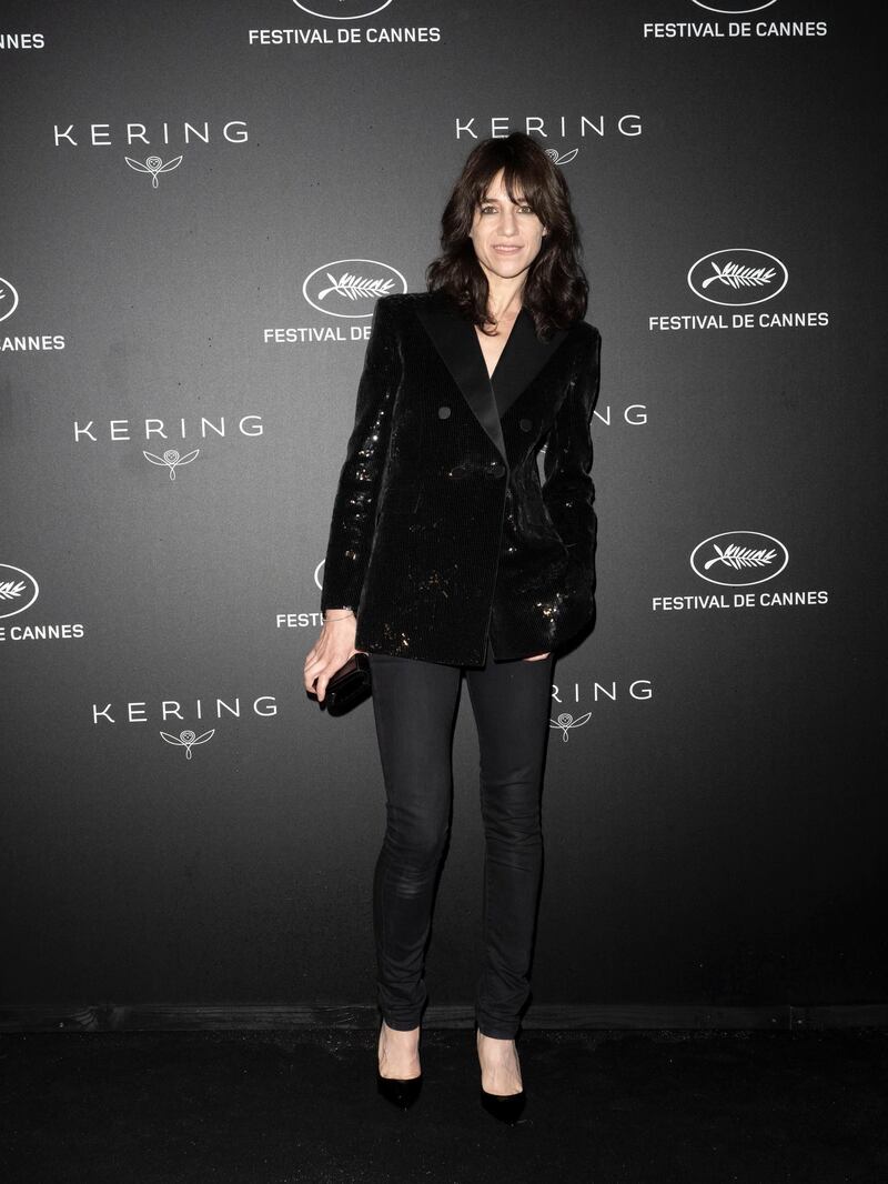 Charlotte Gainsbourg attends the Kering Women in Motion Awards at the Cannes Film Festival on May 19, 2019. EPA