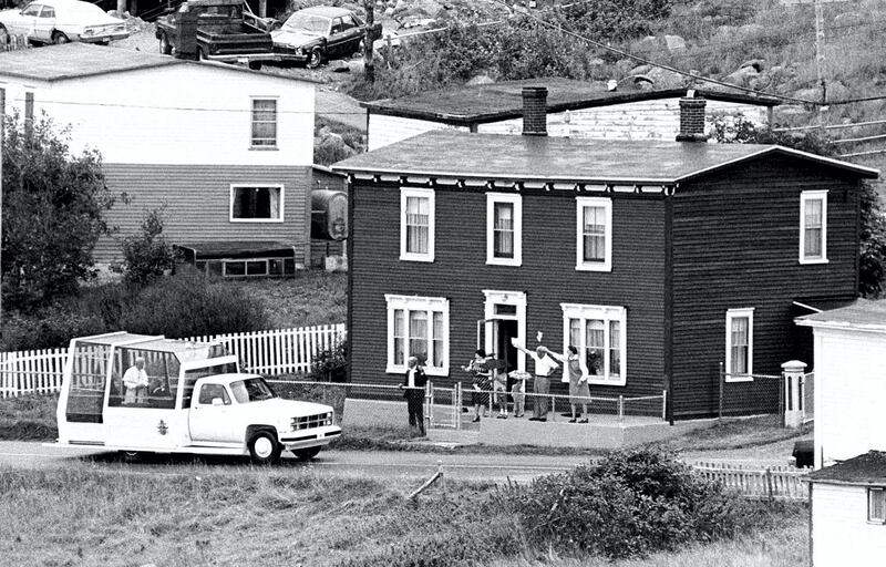 Pope John Paull II travels in his popemobile through rural New
Foundland, while on his way to Flatrock to bless the fishing fleet,
September 12, 1984. REUTERS BOOKS Pope John Paul II Reaching Out Across
Borders REUTERS/ Andy Clark

AC/JM