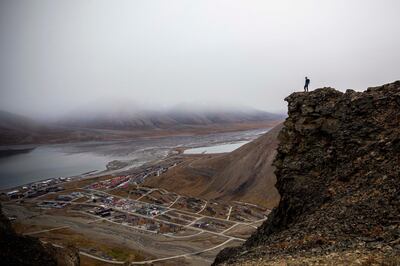 LONGYEARBYEN, NORWAY - AUGUST 28: General view of Longyearbyen on August 28, 2020 in Longyearbyen, Norway. Svalbard archipelago lies approximately 1,200km north of the Arctic Circle. Longearbyen was founded in 1906 by American businessman John Munro Longyear, who founded the town's coal industry that became its main economic pillar until the late 20th century. on August 28, 2020 in Longyearbyen, Norway. (Photo by Maja Hitij/Getty Images)