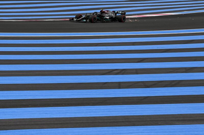 Mercedes' Valtteri Bottas will start second on the grid. AFP