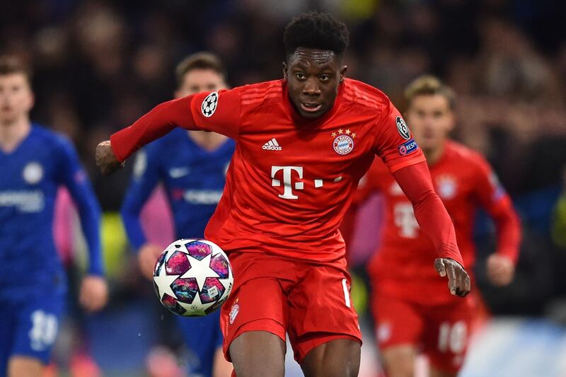 Alphonso Davies (Bayern Munich) - The Ghana-born Canadian, 19, is an electric winger comfortable at left-back or further forward. Provided a superb display last week in Bayern’s resounding win at Chelsea in the Champions League. Transferred from Vancouver Whitecaps in July 2018 for $22m (Dh81m) – a then record in Major League Soccer – and is now considered one of the best in his position in the world. Starred for Canada at the 2017 Gold Cup. AFP