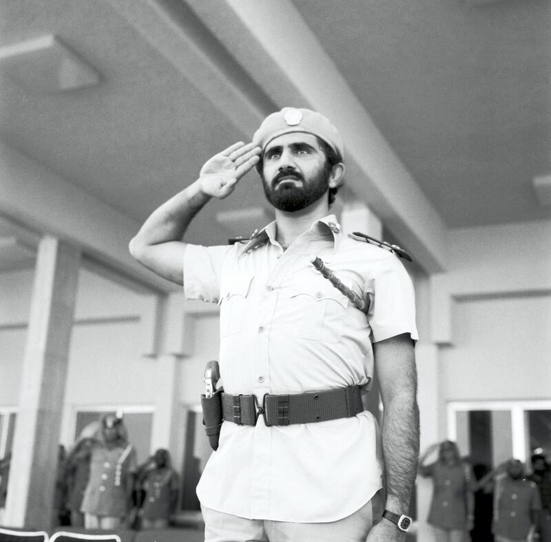 Pictured in the 1970s, Sheikh Mohammed was at the centre of efforts to build the UAE up after unification.