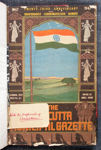 'The Calcutta Municipal Gazette 23rd Anniversary and Independence Commemoration'. Courtesy Prinseps
