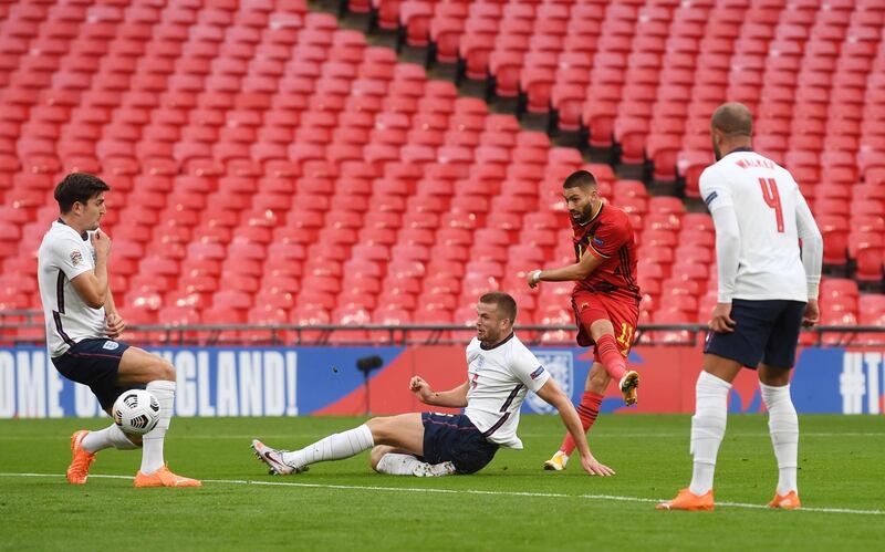 Yannick Carrasco - 8: Belgium's brightest player as they battered England in the first half and was unlucky not to get on the scoresheet before being replaced late on. Reuters
