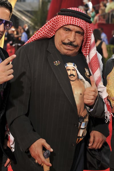 The Iron Sheik arrives at the 61st Primetime Emmy Awards on September 20, 2009, in Los Angeles. Photo: Steve Granitz / WireImage