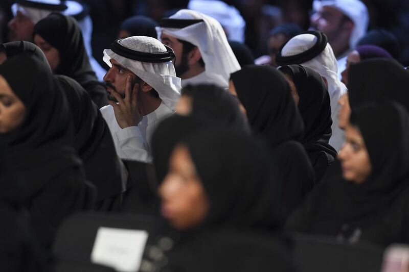 Sheikh Hamdan bin Mohammed, Crown Prince of Dubai, at the majlis. Hamad Al Kaabi / Crown Prince Court - Abu Dhabi