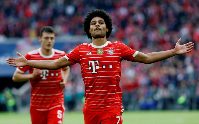 7) Serge Gnabry (Bayern Munich) 14 goals in 34 games. Reuters