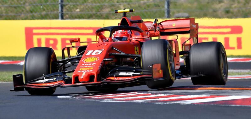 Charles Leclerc was fourth for Ferrari. EPA