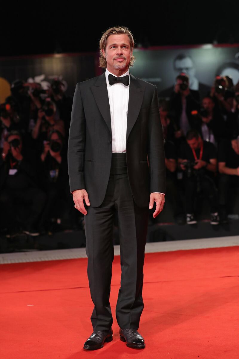 VENICE, ITALY - AUGUST 29: Brad Pitt walks the red carpet ahead of the "Ad Astra" screening during the 76th Venice Film Festival at Sala Grande on August 29, 2019 in Venice, Italy. (Photo by Vittorio Zunino Celotto/Getty Images)