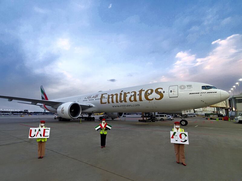 Socially-distanced greetings from Emirates in Chicago, United States. 
