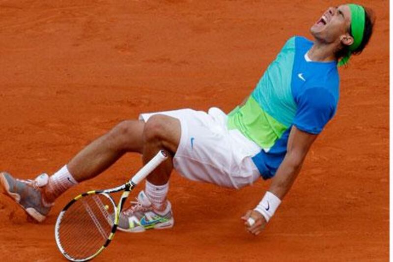 Rafael Nadal won the French Open men's singles title five times.