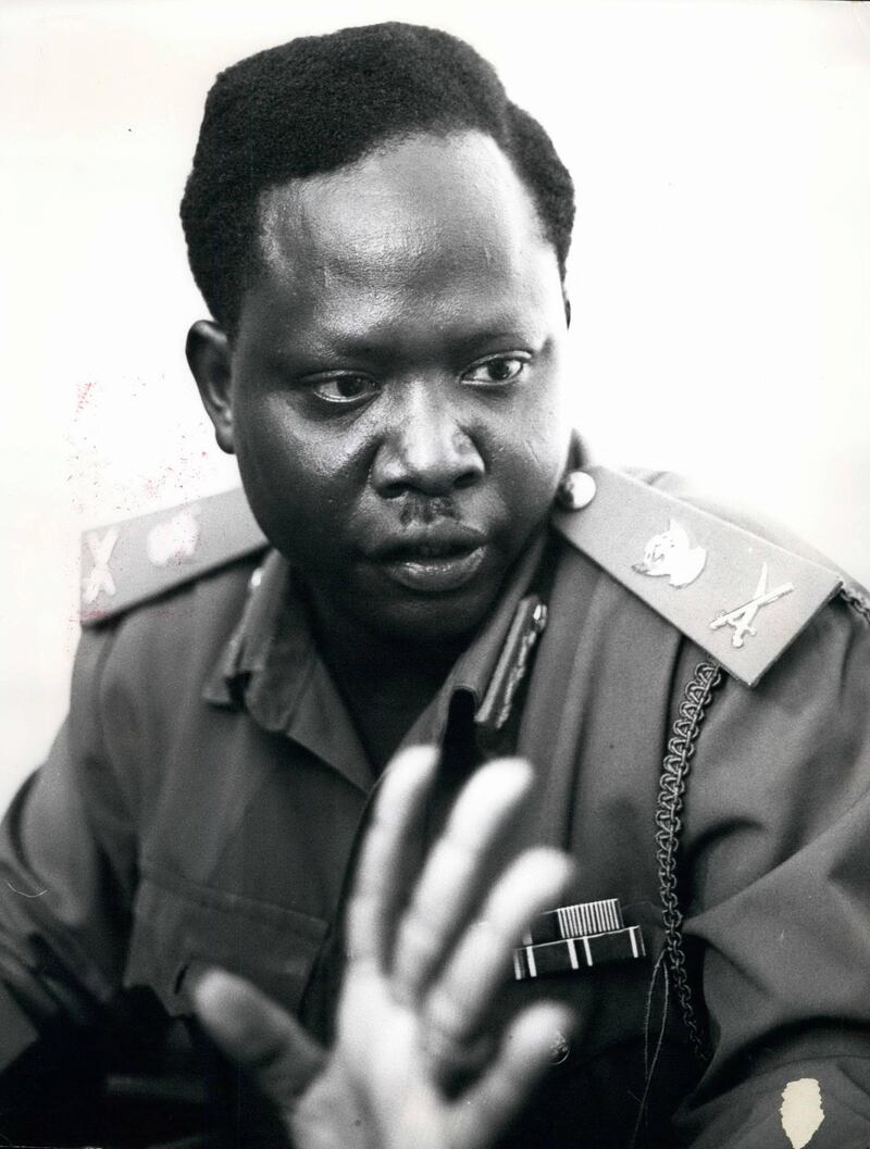 Mandatory Credit: Photo by Keystone Pictures USA/Shutterstock (5455117ag)
Major General Joseph Lagu, Commander-in-Chief of the Anya-nya forces and leader of the Southern Sudan Liberation Movement. Now Commander of the South Command of Sudenese Army based in Juba.
Various