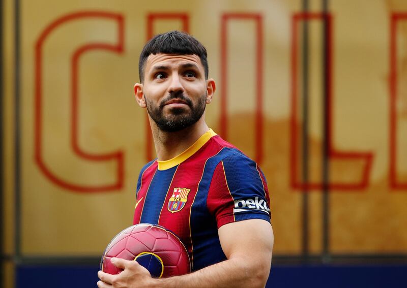 Sergio Aguero has signed a two-year deal at Barcelona. Reuters