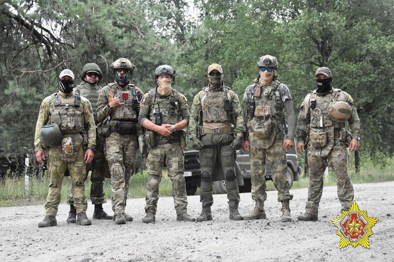Wagner fighters who had been training Belarusian special forces are now reported to have returned to Russia potentially posing a security threat for President Vladimir Putin. AFP