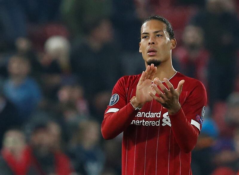 Centre-back: Virgil van Dijk is used to playing next to Alexander-Arnold week-in, week-out. Reuters