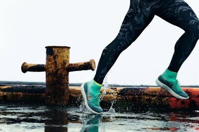 Nike's Flyknit trainers are made from recycled polyester. Courtesy Nike