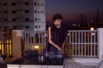 Atoui’s pop-up performance at the Sharjah Art Foundation marked the launch of his exhibition, Cycles in 11. Courtesy Sharjah Art Foundation 