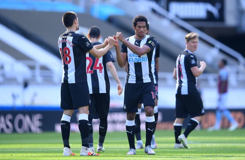 Isaac Hayden - 7: Solid as a rock in the centre of midfield. The fact he came off injured near the end will be concern for Magpies. PA