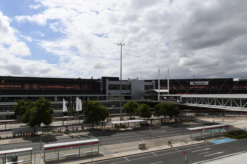 A general view of Melbourne Airport which has been declared part of a Covid-19 hot spot by Australian officials. EPA