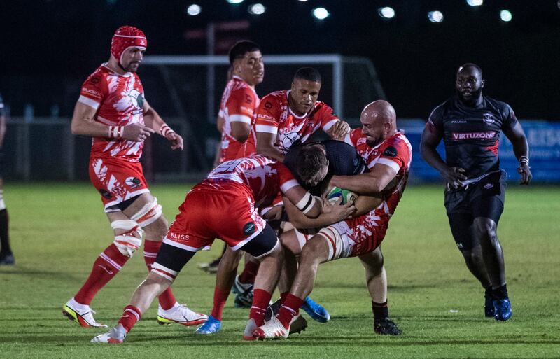 Action from the game at The Sevens in Dubai.  