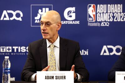 NBA commissioner Adam Silver says Abu Dhabi can become a hub for the top basketball talent in the region. Photo: NBA