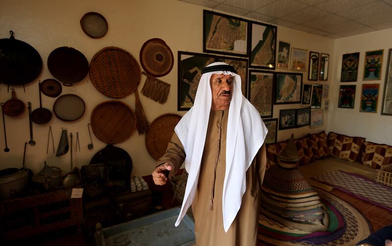 Archivist Naser Bin Hassan Alkas, pictured at the Bin Majid Museum, is a champion and keeper of RAK history. Satish Kumar / The National