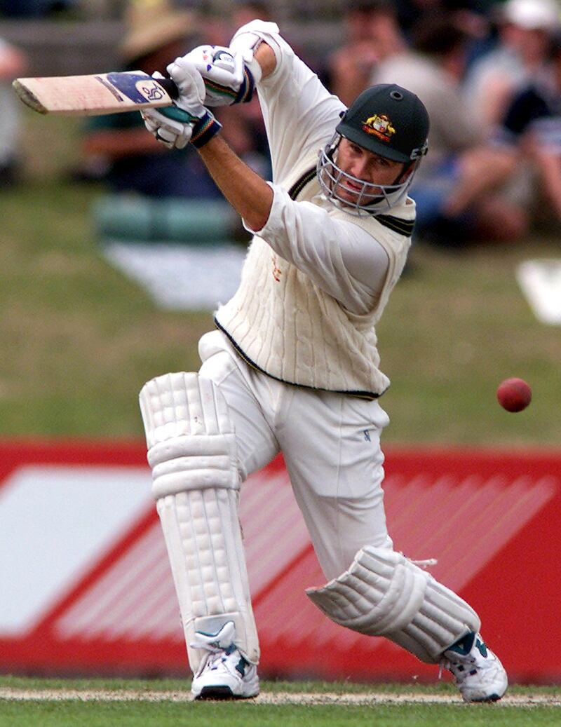 9). Target: 369; scored 369-6. Australia beat Pakistan by four wickets in Hobart in November 1999. Justin Langer, above, cracked 127 and Adam Glichrist a blistering unbeaten 149 off 163 balls to guide Australia over the finish line. AFP