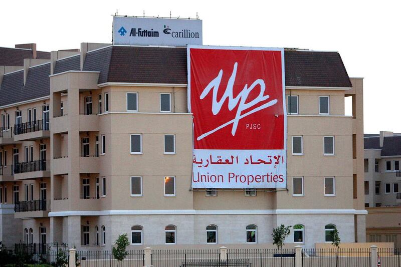 Dubai developer Union Properties swung to a profit in the third quarter. Pawan Singh / The National