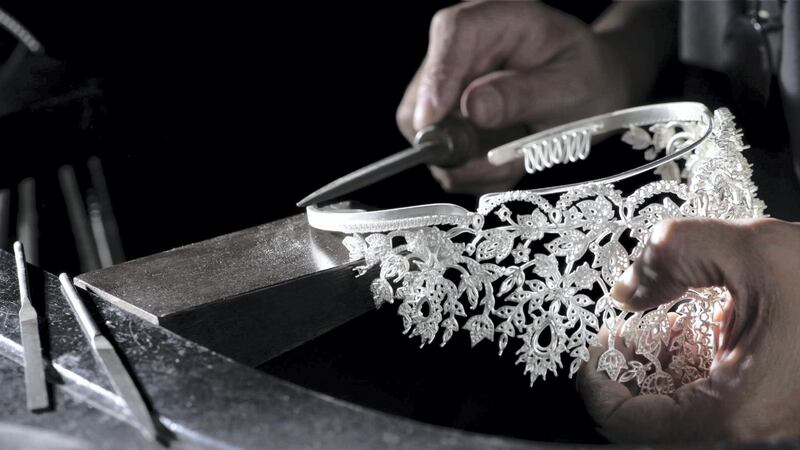 Making of the Power of Unity crown. Photo: Mouawad