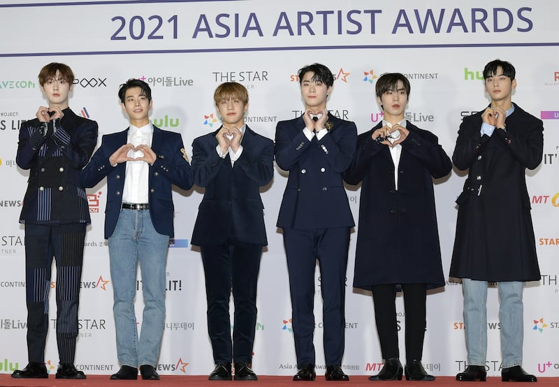 Astro attends the Asia Artist Awards 2021 at KBS Arena Hall on December 2, 2021 in Seoul, South Korea. Getty Images