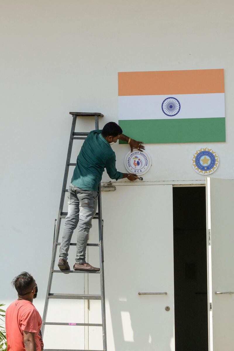 The Narendra Modi Stadium has four player dressing rooms with in-built gymnasium. AFP