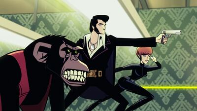 Agent Elvis follows a fairly set formula, with each episode finding the titular character taking on a variety of villains. Photo: Netflix