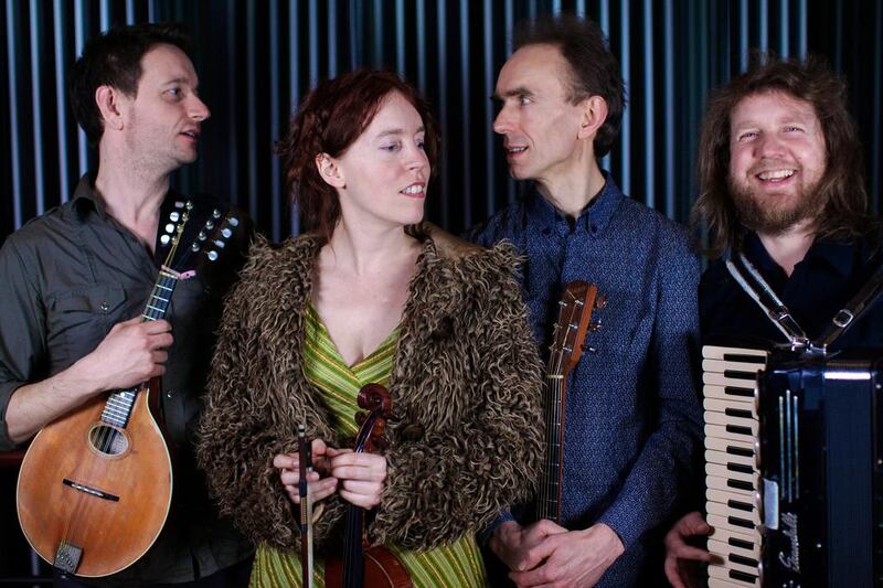 The acoustic folk music four-piece band Spiro is hosting workshops and performing at The Fridge. Courtesy The Fridge