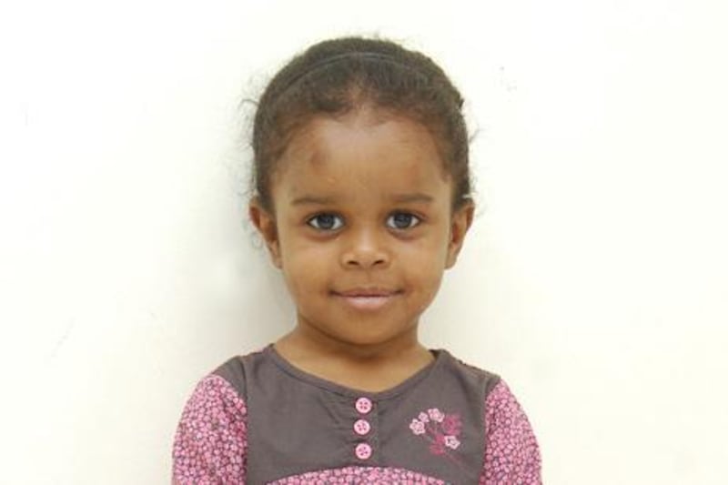Provided photo of a three year old girl who was abandoned at Kuwait hospital in Sharjah on January 27th, 2013 

Courtey Sharjah Police 