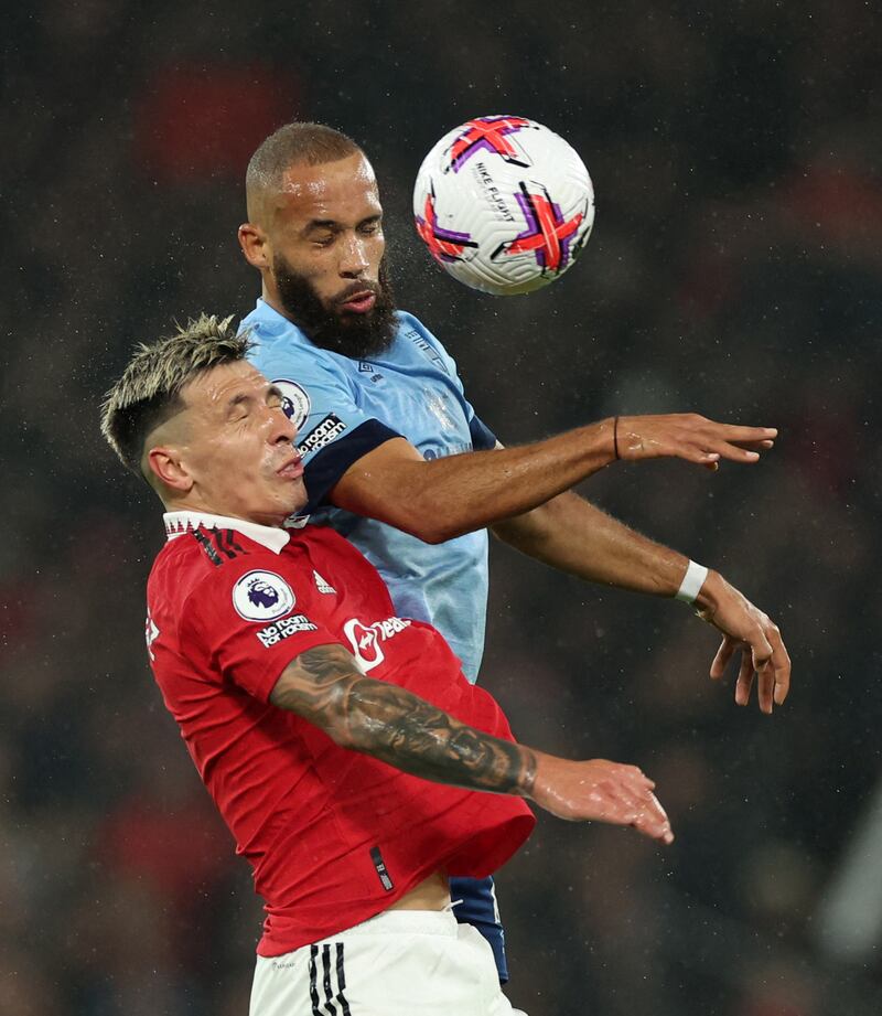 Lisandro Martinez - 7. Solid alongside Varane and a much better night for him than when he last played against Brentford and conceded four in the first half. He’s a key United player. Reuters
