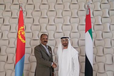 Sheikh Mohamed bin Zayed held talks with the President of Eritrea, Isaias Afwerki. 