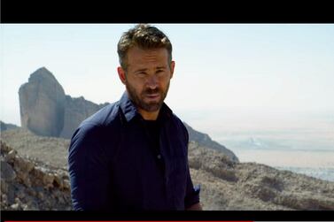 Lead actor Ryan Reynolds seen in Ras Al Khaimah in the trailer for Netflix's '6 Underground'. YouTube / Netflix